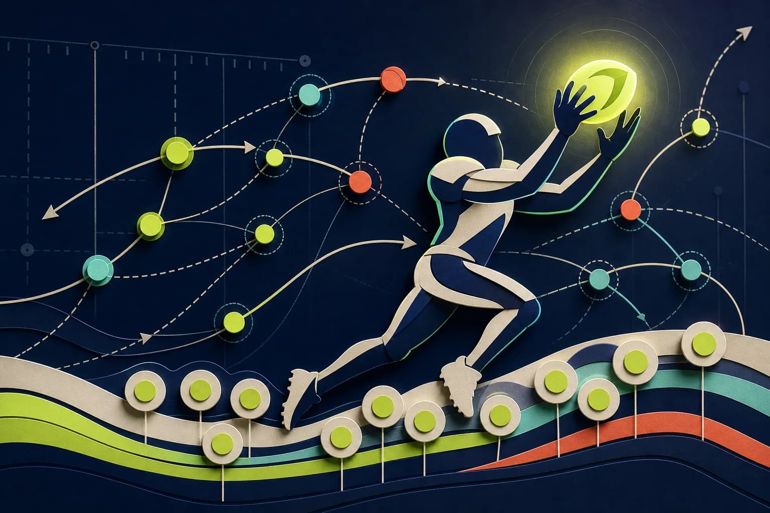 Fantasy football receiver following target routes that build repeatable PPR value
